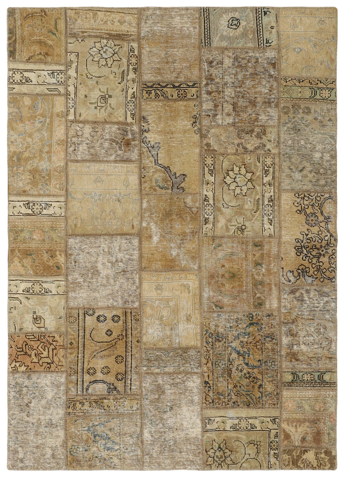 Vintage Royal Patchwork Rugs | Antique Persian Handcraft163 cm x 233 cm