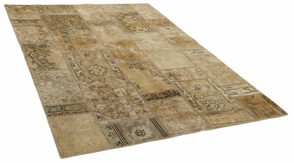 Vintage Royal Patchwork Rugs | Antique Persian Handcraft163 cm x 233 cm