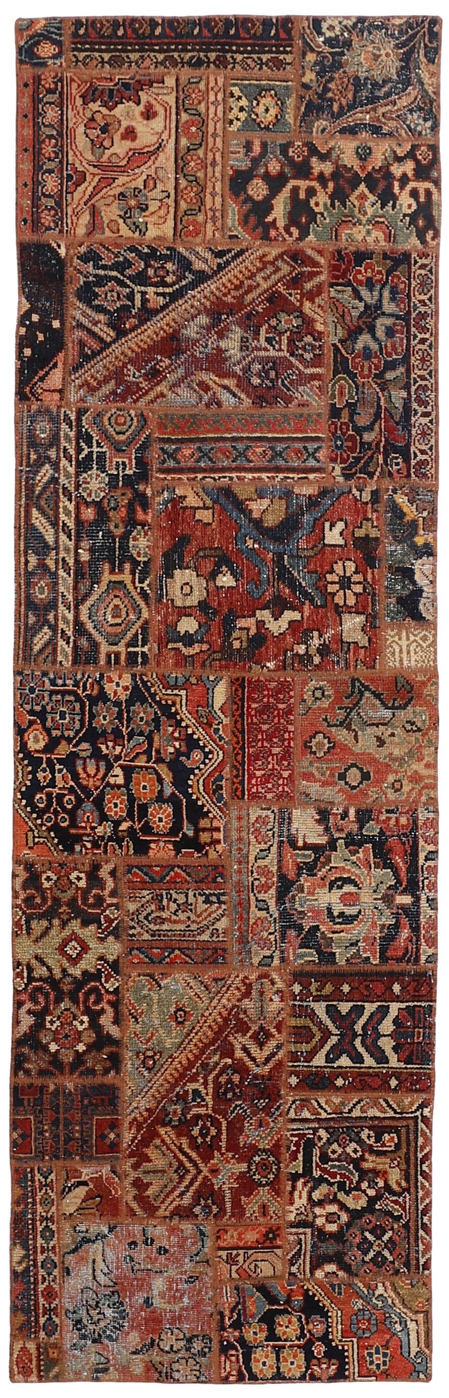 Persian Malayer Patchwork Rugs | Antique Hand-Knotted Persian Craftsmanship74 cm x 248 cm