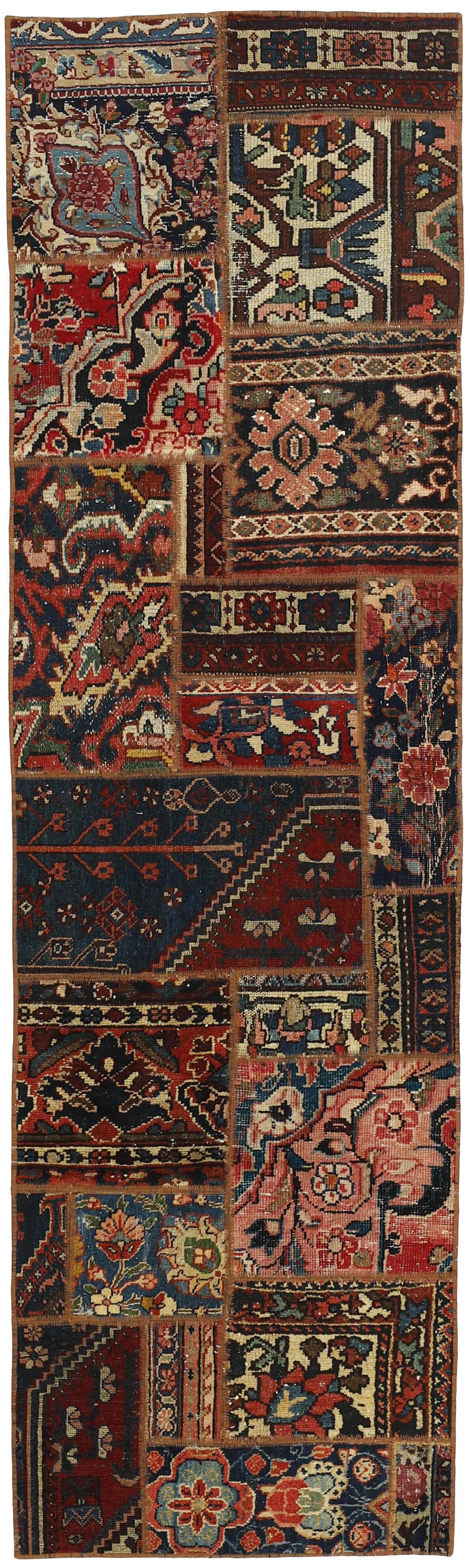 Persian Malayer Patchwork Rugs | Antique Hand-Knotted Persian Craftsmanship73 cm x 250 cm