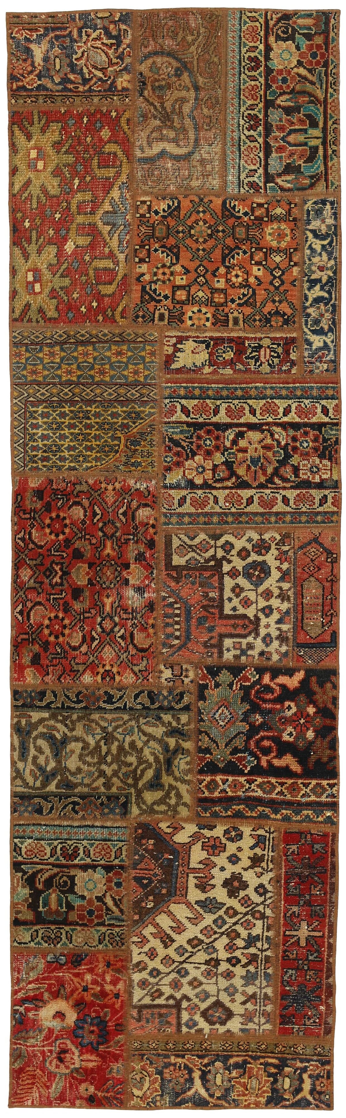 Persian Malayer Patchwork Rugs | Antique Hand-Knotted Persian Craftsmanship74 cm x 251 cm