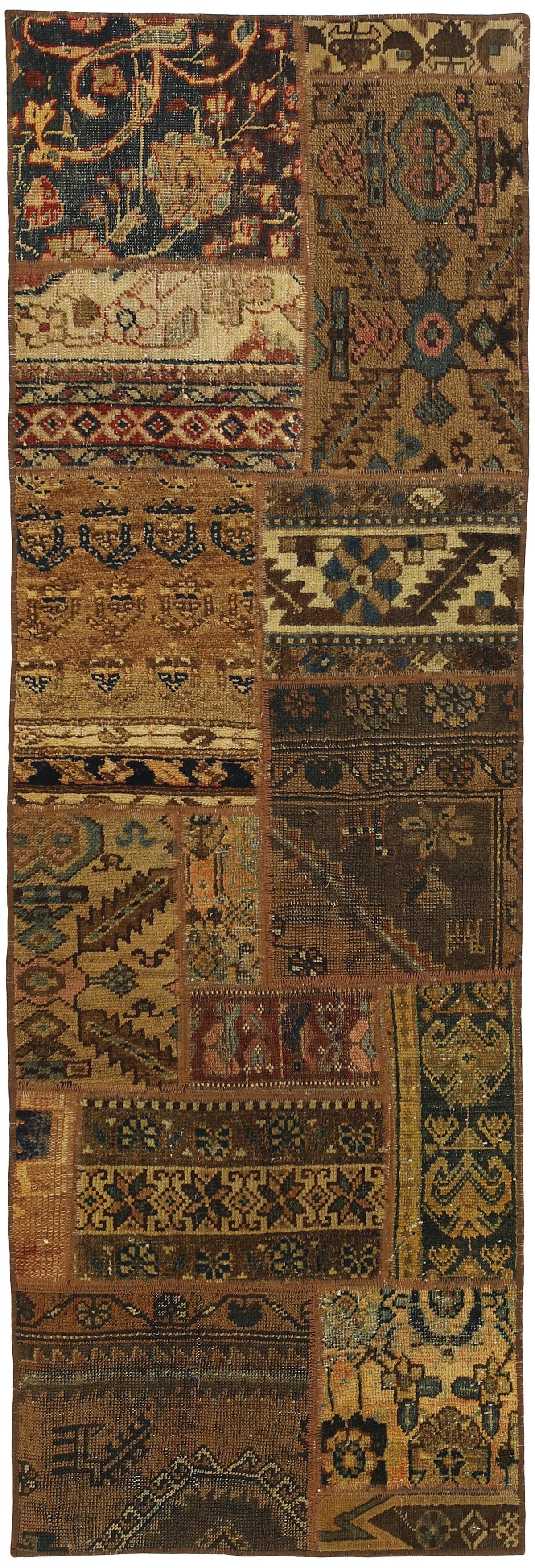 Persian Malayer Patchwork Rugs | Antique Hand-Knotted Persian Craftsmanship67 cm x 200 cm