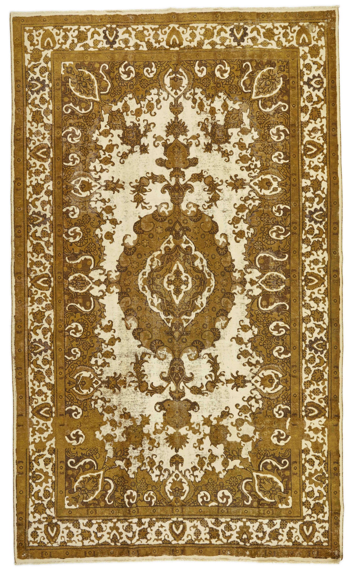 Vintage Royal Collection: Antique Persian Hand-Knotted Rugs in Stonewashed, Recoloured Finishes293 cm x 488 cm