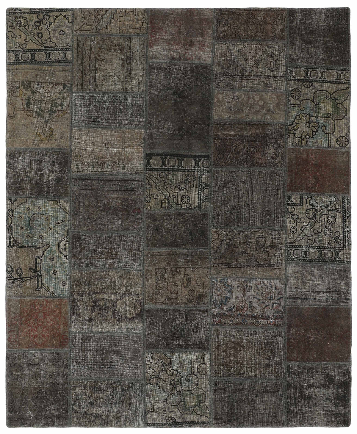 Vintage Royal Patchwork Rugs | Antique Persian Handcraft206 cm x 258 cm