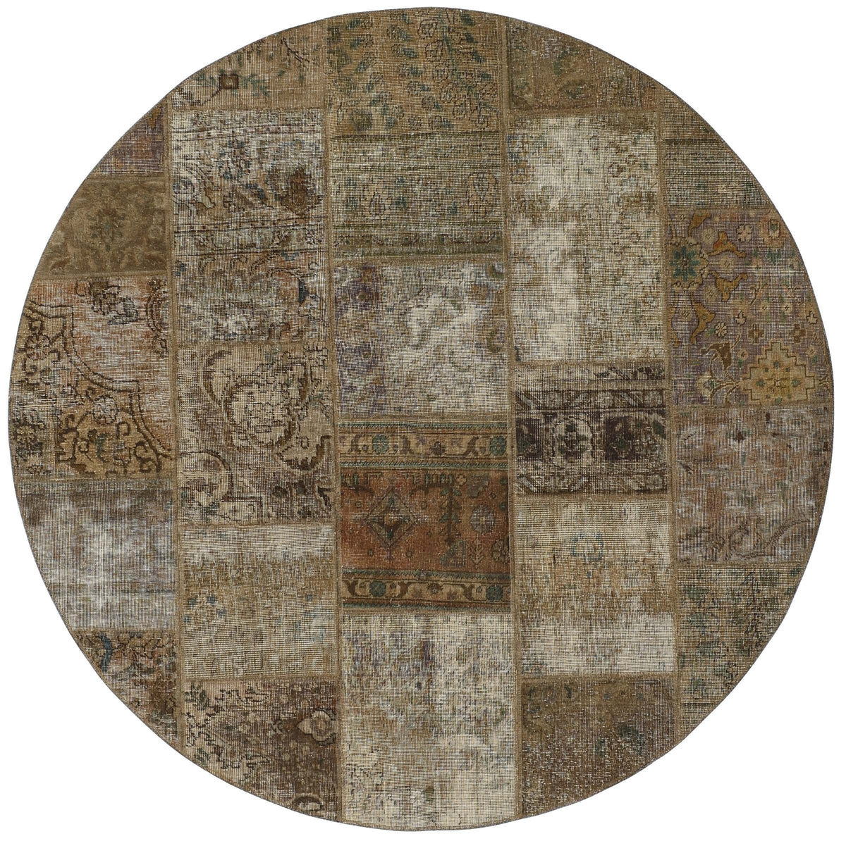 Vintage Royal Patchwork Rugs | Antique Persian Handcraft200 cm x 200 cm