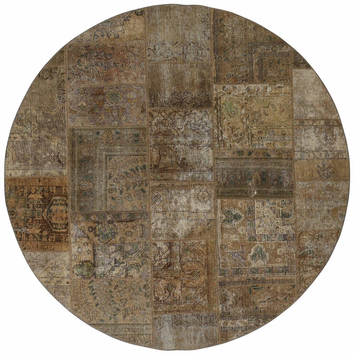 Vintage Royal Patchwork Rugs | Antique Persian Handcraft250 cm x 250 cm