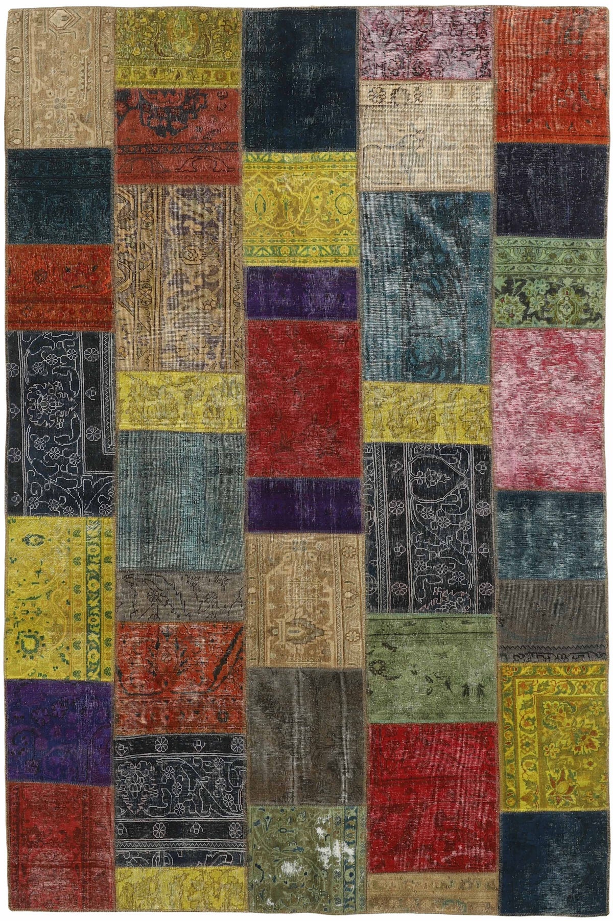 Vintage Royal Patchwork Rugs | Antique Persian Handcraft200 cm x 308 cm