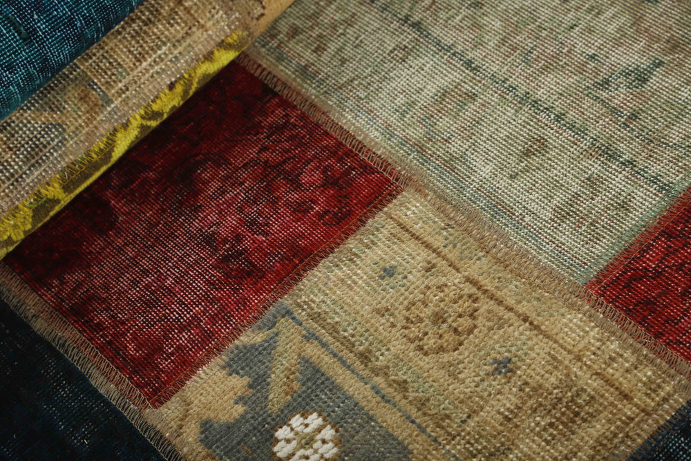 Vintage Royal Patchwork Rugs | Antique Persian Handcraft82 cm x 410 cm