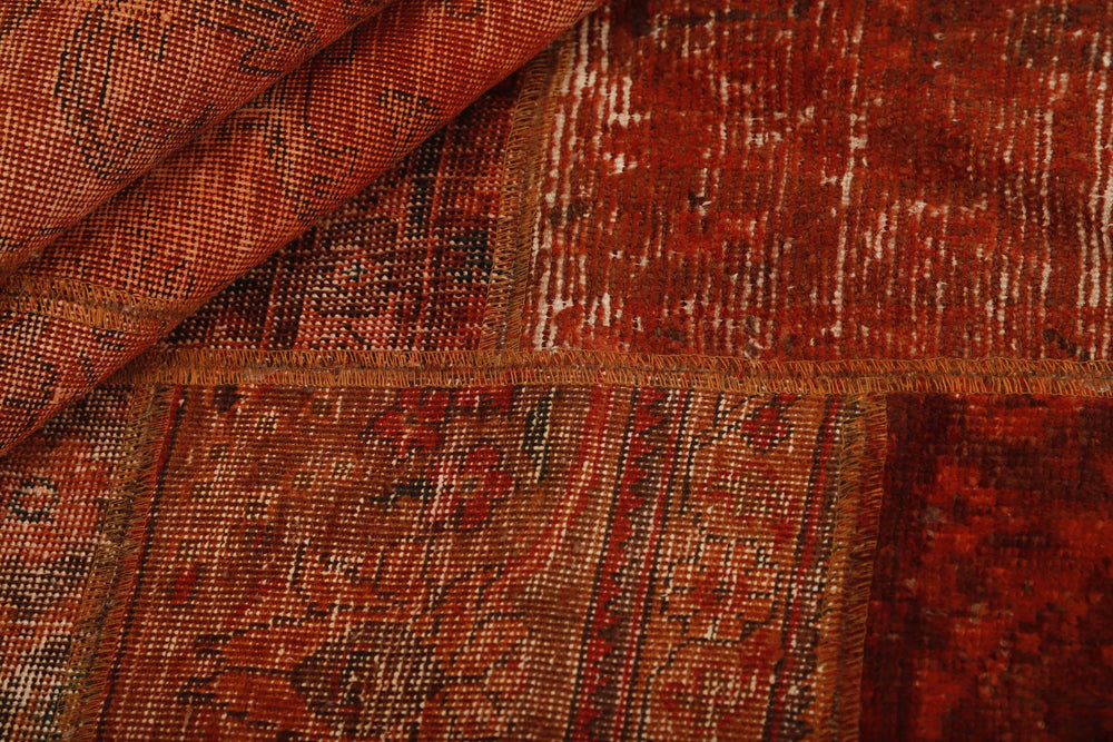 Vintage Royal Patchwork Rugs | Antique Persian Handcraft202 cm x 251 cm