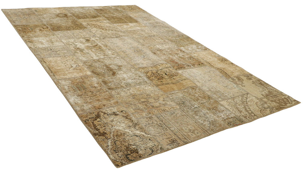 Vintage Royal Patchwork Rugs | Antique Persian Handcraft202 cm x 308 cm