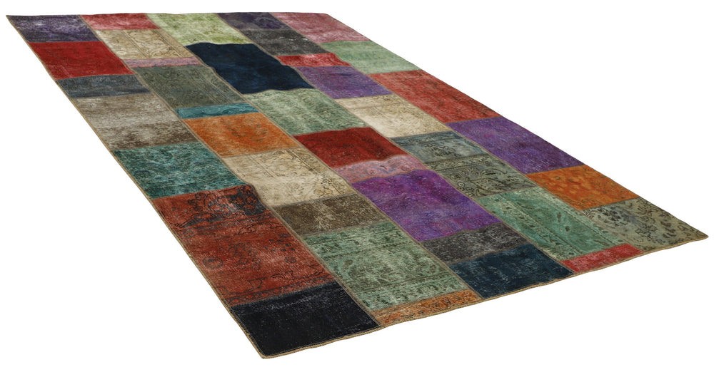 Vintage Royal Patchwork Rugs | Antique Persian Handcraft201 cm x 311 cm
