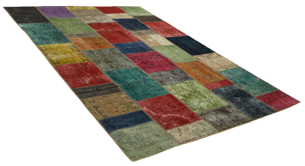Vintage Royal Patchwork Rugs | Antique Persian Handcraft201 cm x 308 cm