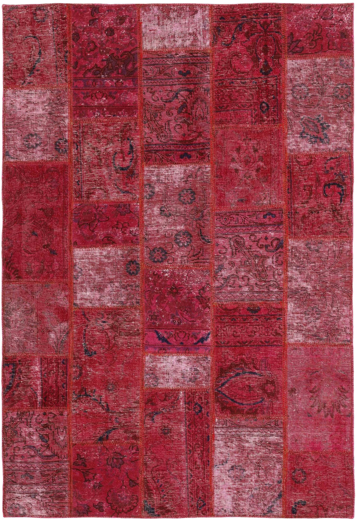 Vintage Royal Patchwork Rugs | Antique Persian Handcraft139 cm x 203 cm