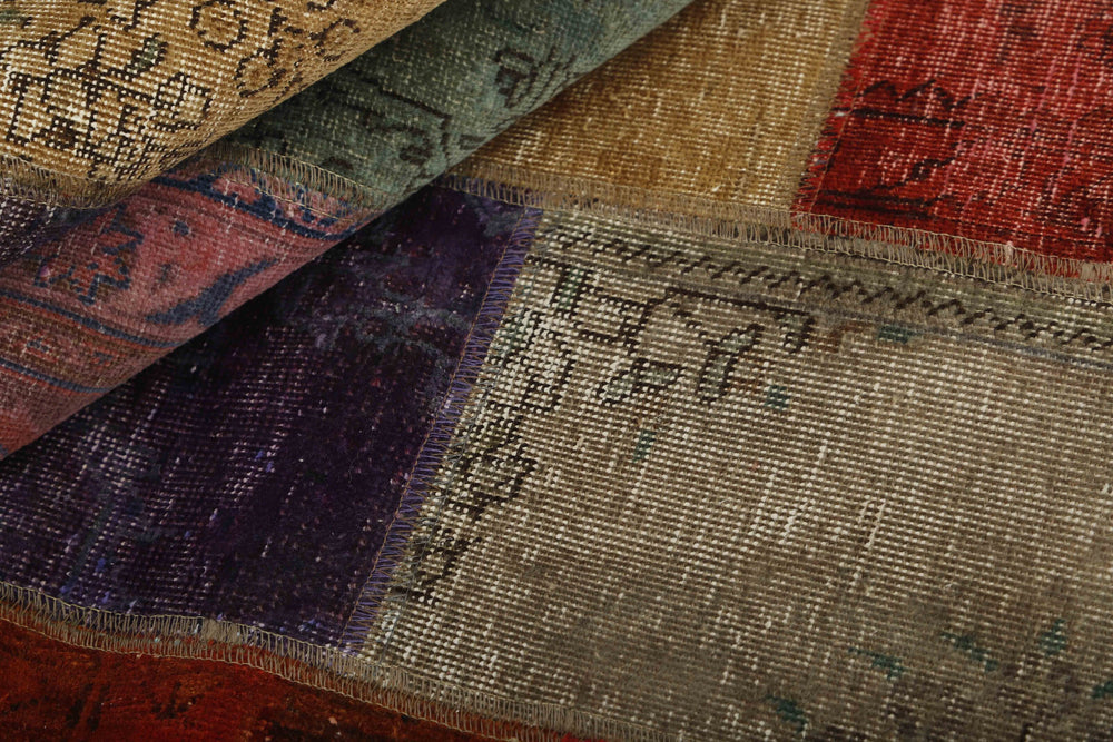 Vintage Royal Patchwork Rugs | Antique Persian Handcraft143 cm x 206 cm