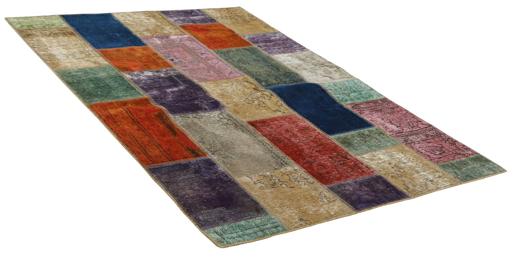 Vintage Royal Patchwork Rugs | Antique Persian Handcraft143 cm x 206 cm