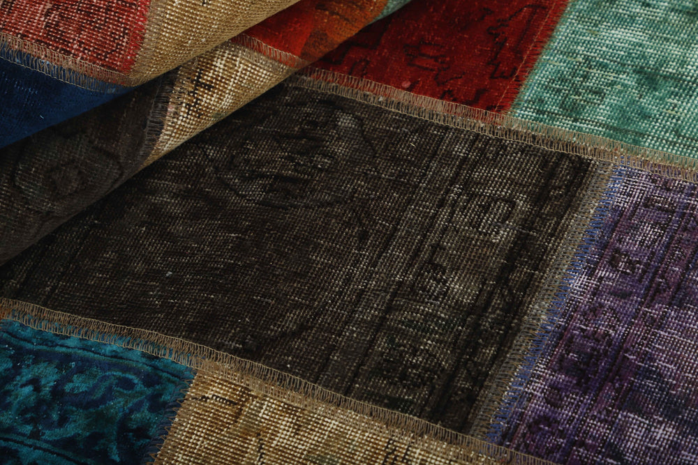 Vintage Royal Patchwork Rugs | Antique Persian Handcraft140 cm x 206 cm
