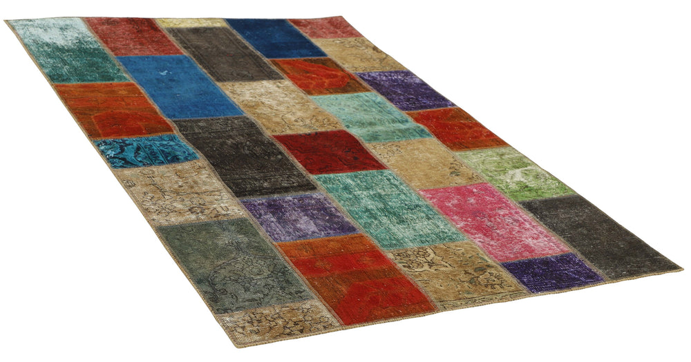 Vintage Royal Patchwork Rugs | Antique Persian Handcraft140 cm x 206 cm