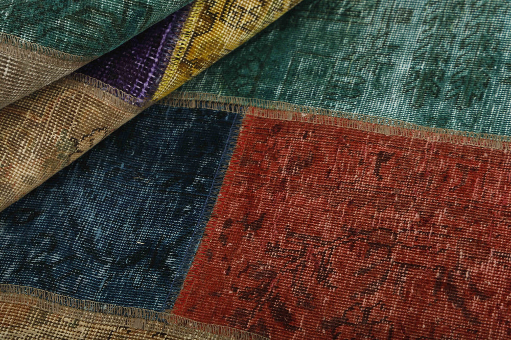 Vintage Royal Patchwork Rugs | Antique Persian Handcraft141 cm x 207 cm