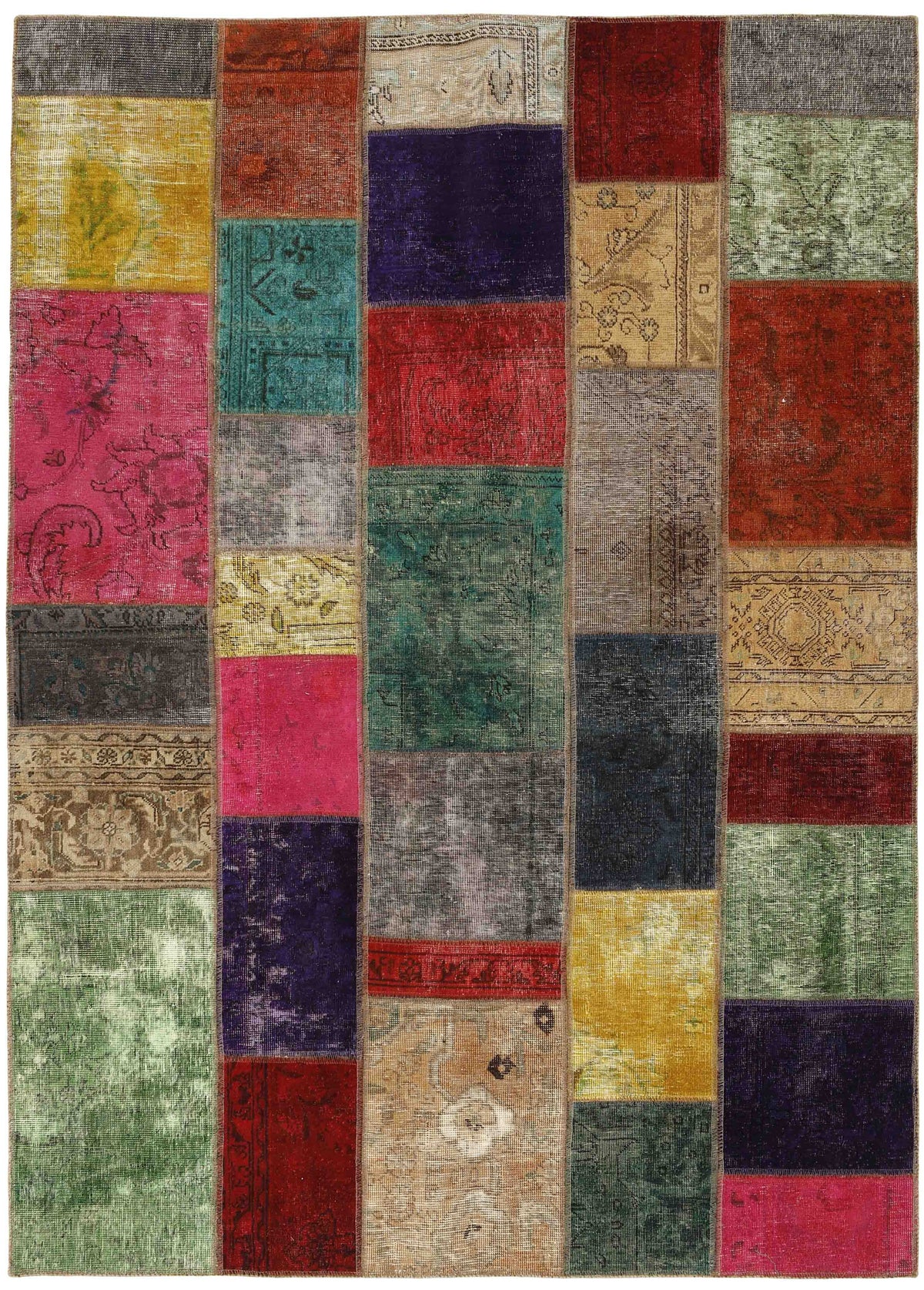 Vintage Royal Patchwork Rugs | Antique Persian Handcraft170 cm x 238 cm