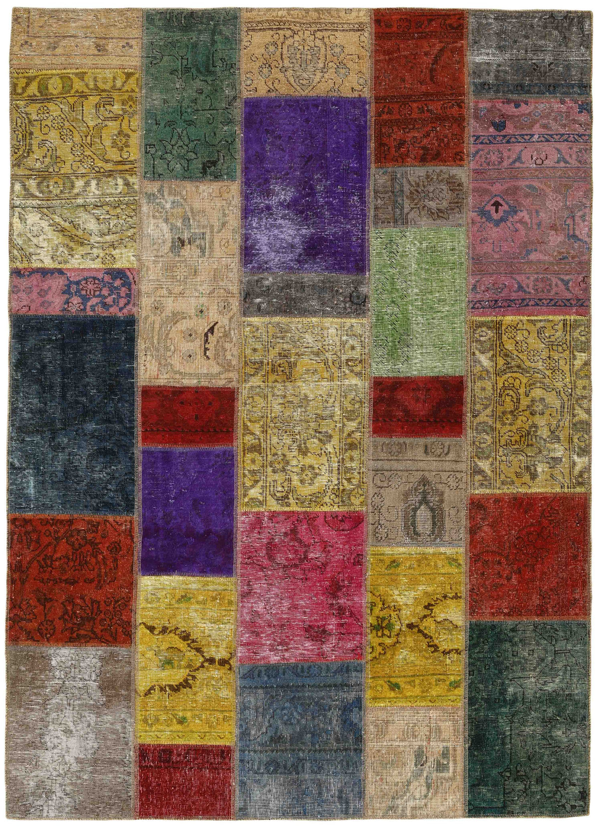 Vintage Royal Patchwork Rugs | Antique Persian Handcraft171 cm x 235 cm