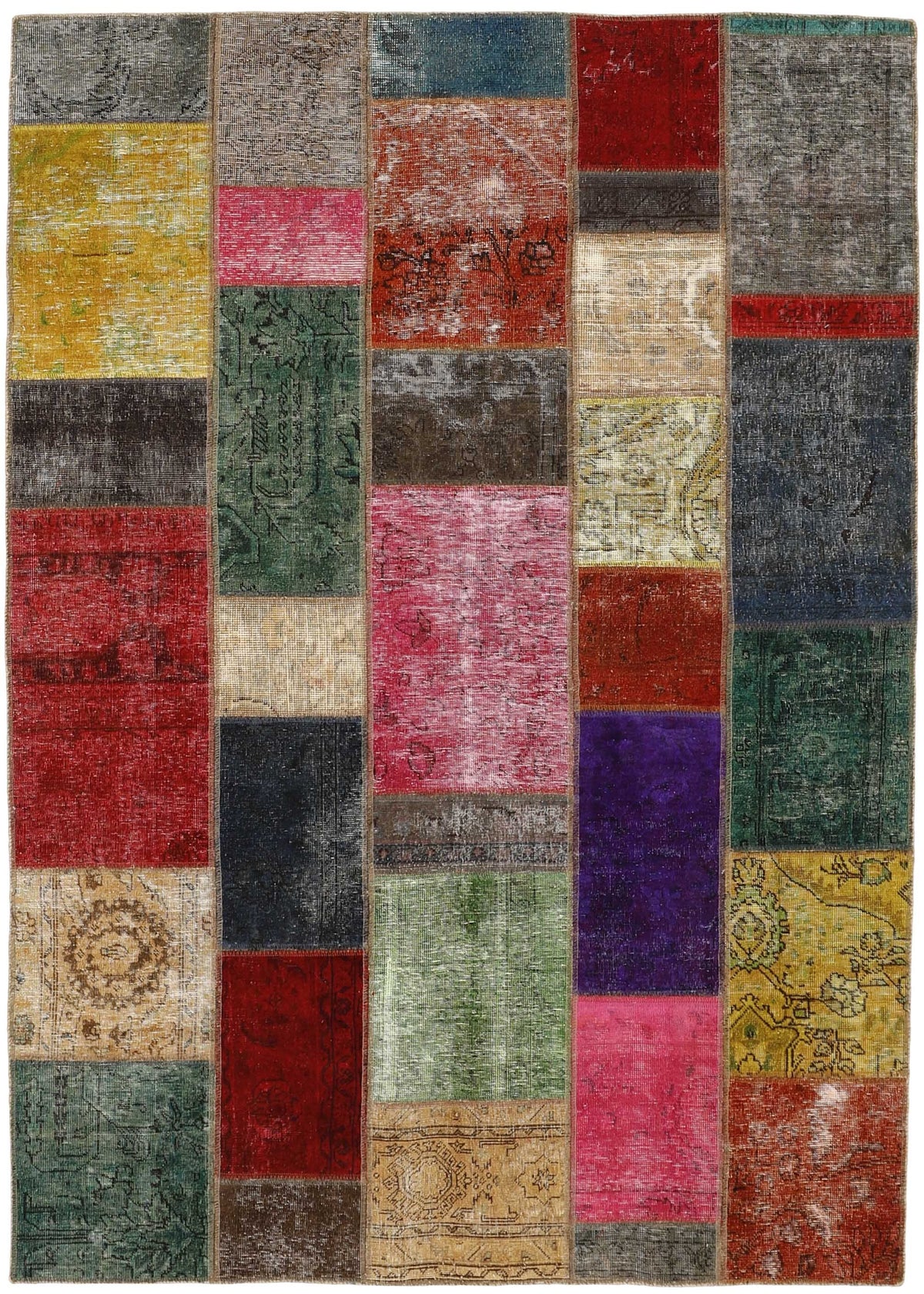 Vintage Royal Patchwork Rugs | Antique Persian Handcraft169 cm x 238 cm