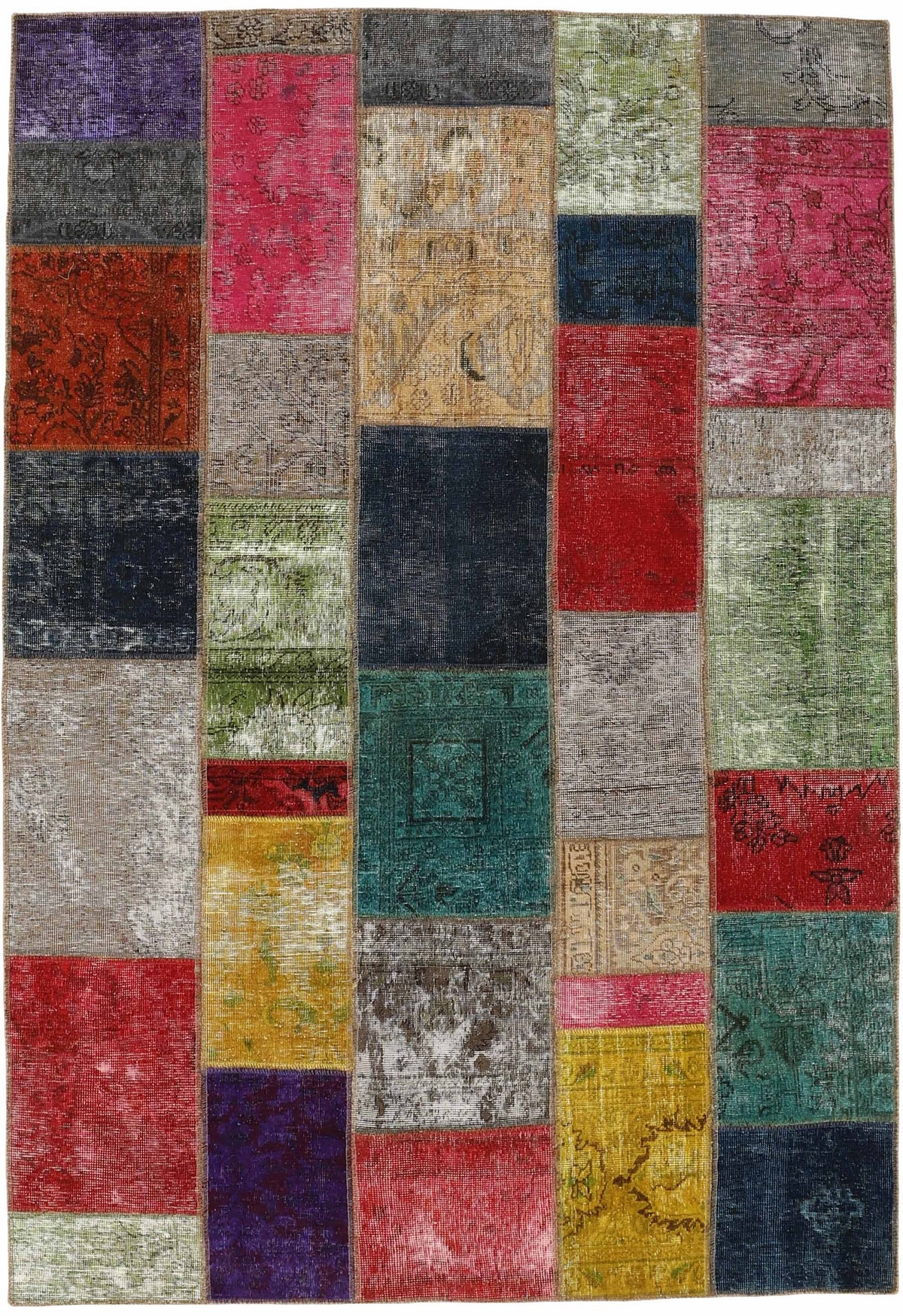 Vintage Royal Patchwork Rugs | Antique Persian Handcraft168 cm x 245 cm