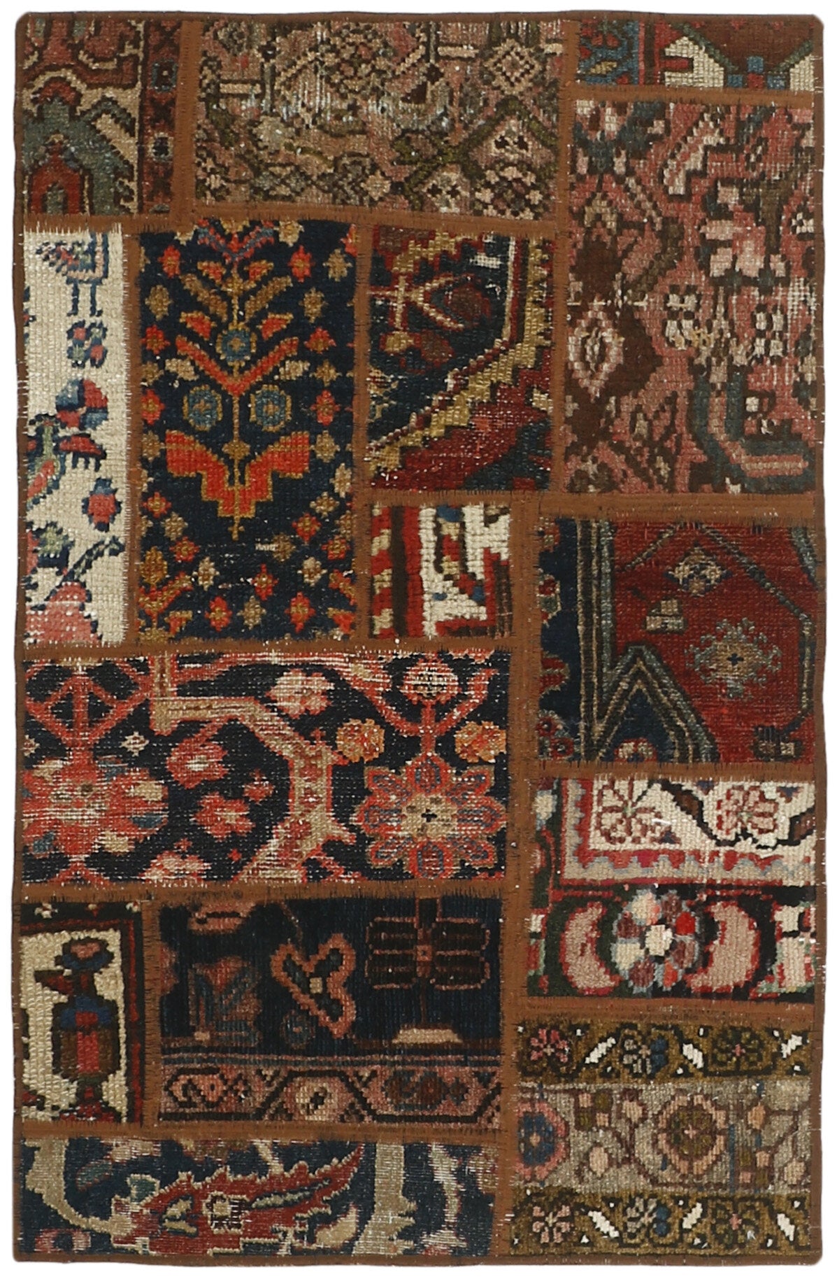 Persian Malayer Patchwork Rugs | Antique Hand-Knotted Persian Craftsmanship60 cm x 90 cm