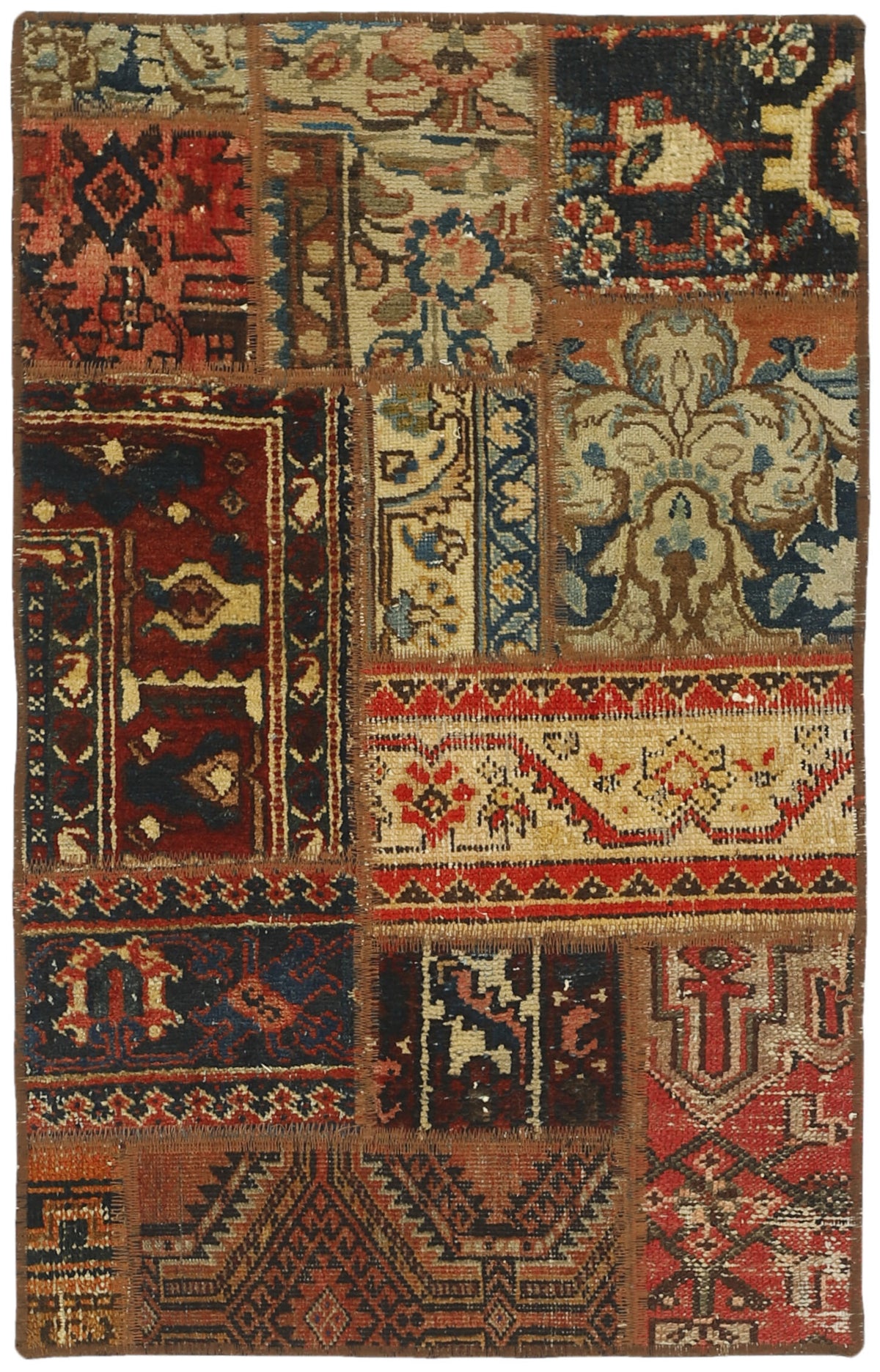 Persian Malayer Patchwork Rugs | Antique Hand-Knotted Persian Craftsmanship60 cm x 90 cm