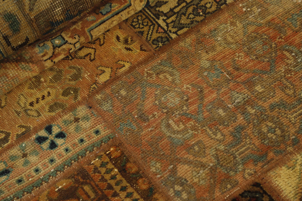 Persian Malayer Patchwork Rugs | Antique Hand-Knotted Persian Craftsmanship75 cm x 252 cm