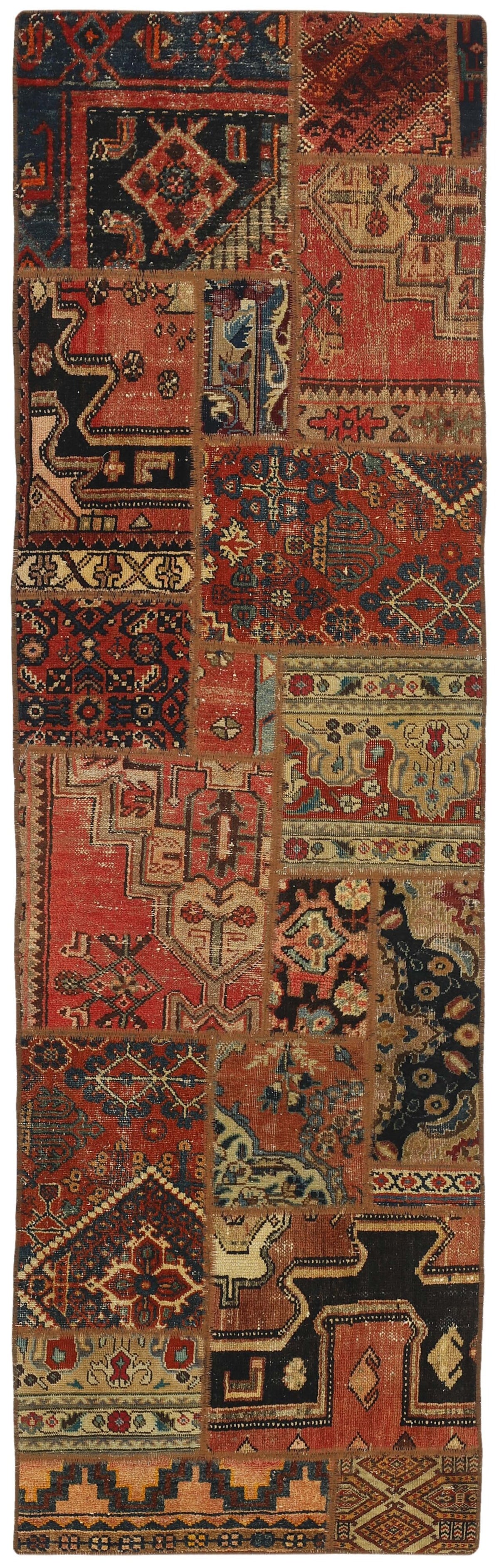 Persian Malayer Patchwork Rugs | Antique Hand-Knotted Persian Craftsmanship74 cm x 247 cm