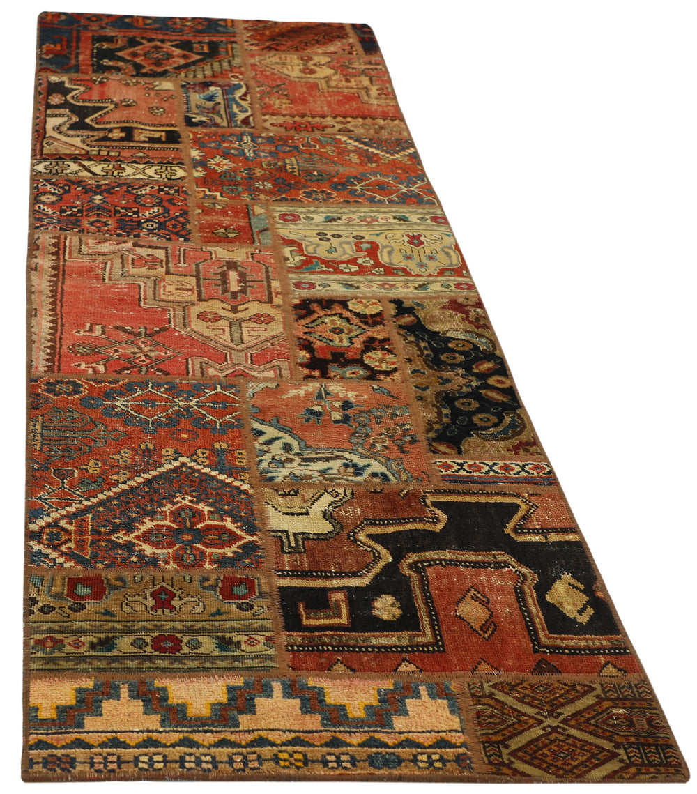 Persian Malayer Patchwork Rugs | Antique Hand-Knotted Persian Craftsmanship74 cm x 247 cm