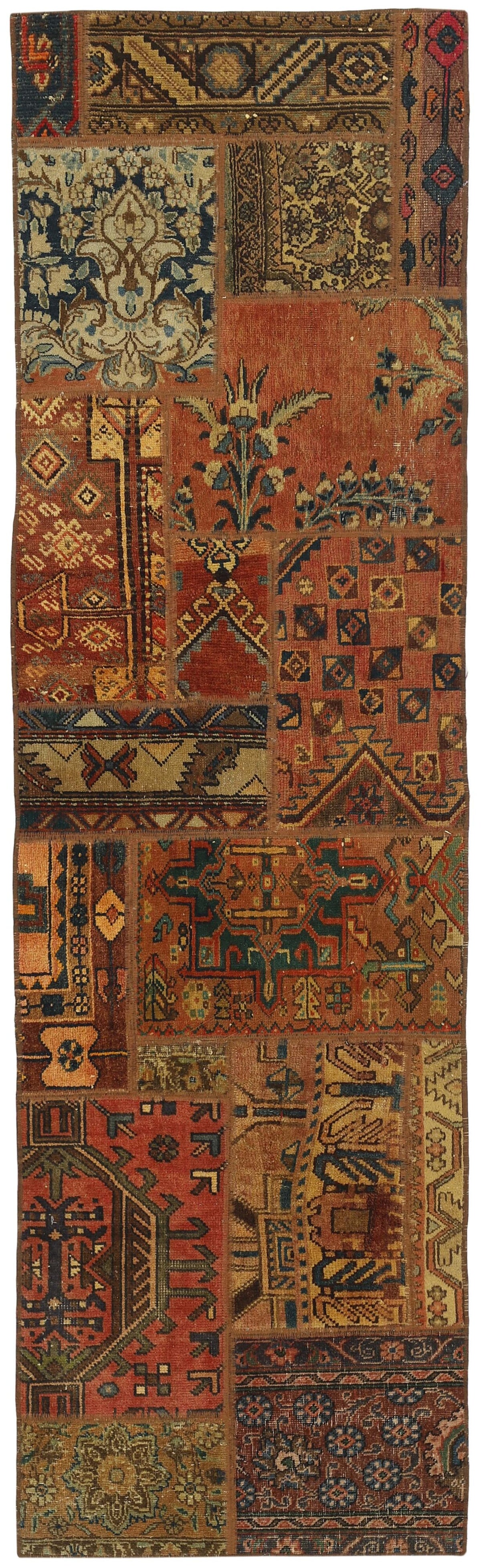 Persian Malayer Patchwork Rugs | Antique Hand-Knotted Persian Craftsmanship73 cm x 251 cm