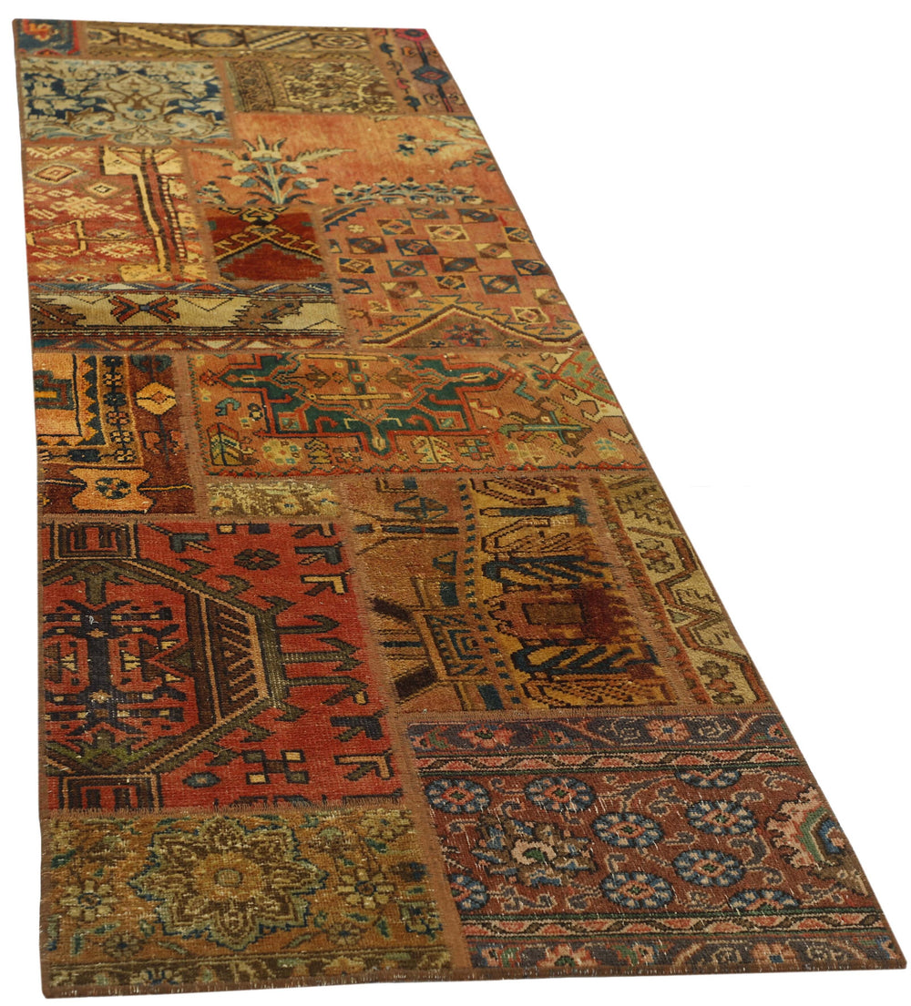 Persian Malayer Patchwork Rugs | Antique Hand-Knotted Persian Craftsmanship73 cm x 251 cm