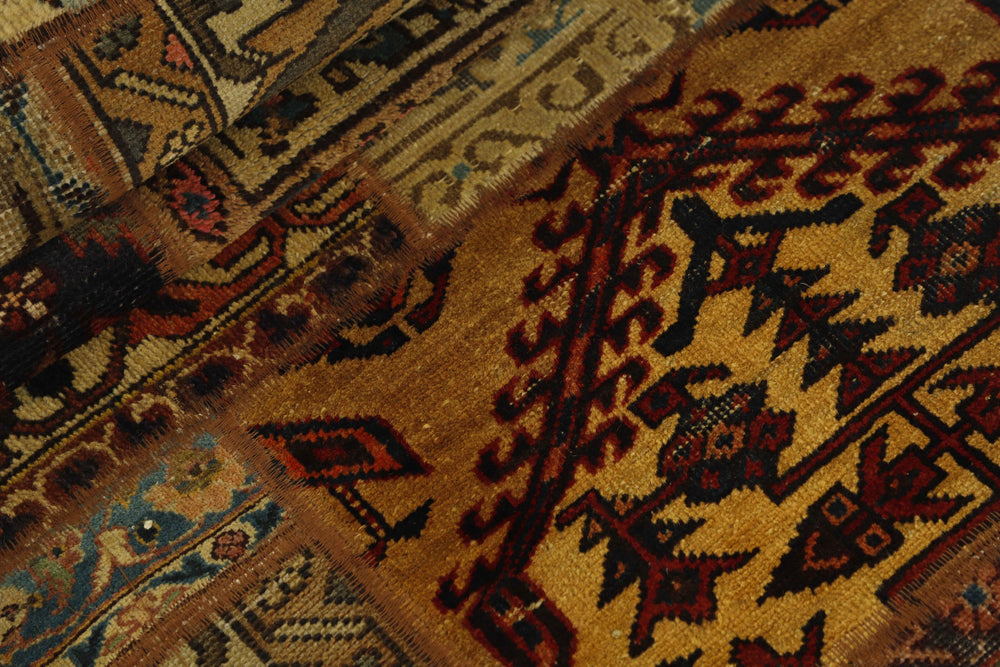 Persian Malayer Patchwork Rugs | Antique Hand-Knotted Persian Craftsmanship75 cm x 249 cm
