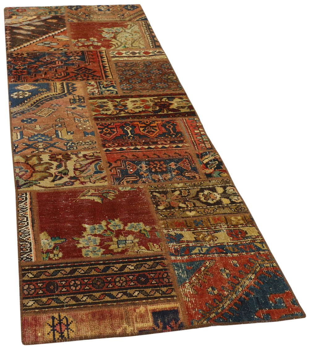 Persian Malayer Patchwork Rugs | Antique Hand-Knotted Persian Craftsmanship74 cm x 246 cm