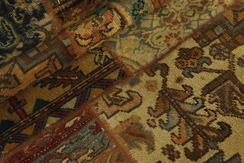 Persian Malayer Patchwork Rugs | Antique Hand-Knotted Persian Craftsmanship74 cm x 252 cm