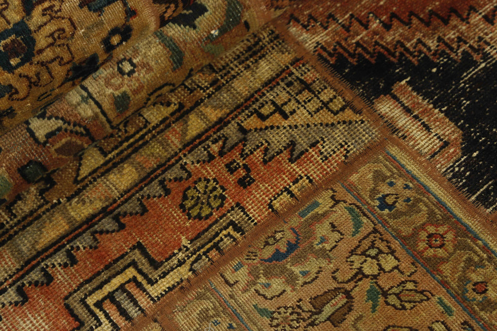 Persian Malayer Patchwork Rugs | Antique Hand-Knotted Persian Craftsmanship75 cm x 252 cm