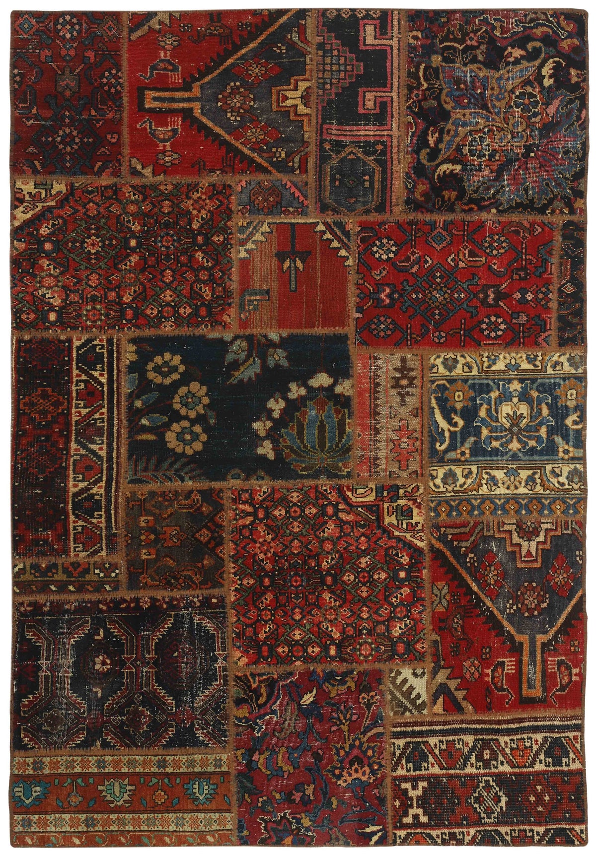 Persian Malayer Patchwork Rugs | Antique Hand-Knotted Persian Craftsmanship136 cm x 200 cm