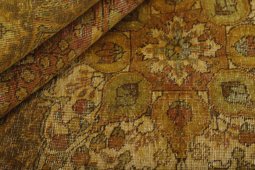 Vintage Royal Collection: Antique Persian Hand-Knotted Rugs in Stonewashed, Recoloured Finishes262 cm x 346 cm