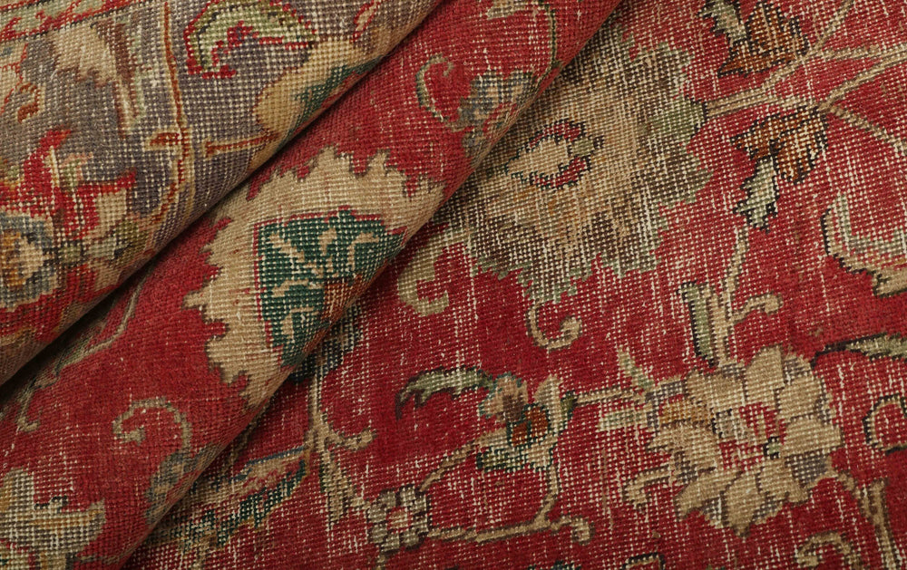 Vintage Royal Collection: Antique Persian Hand-Knotted Rugs in Stonewashed, Recoloured Finishes274 cm x 365 cm