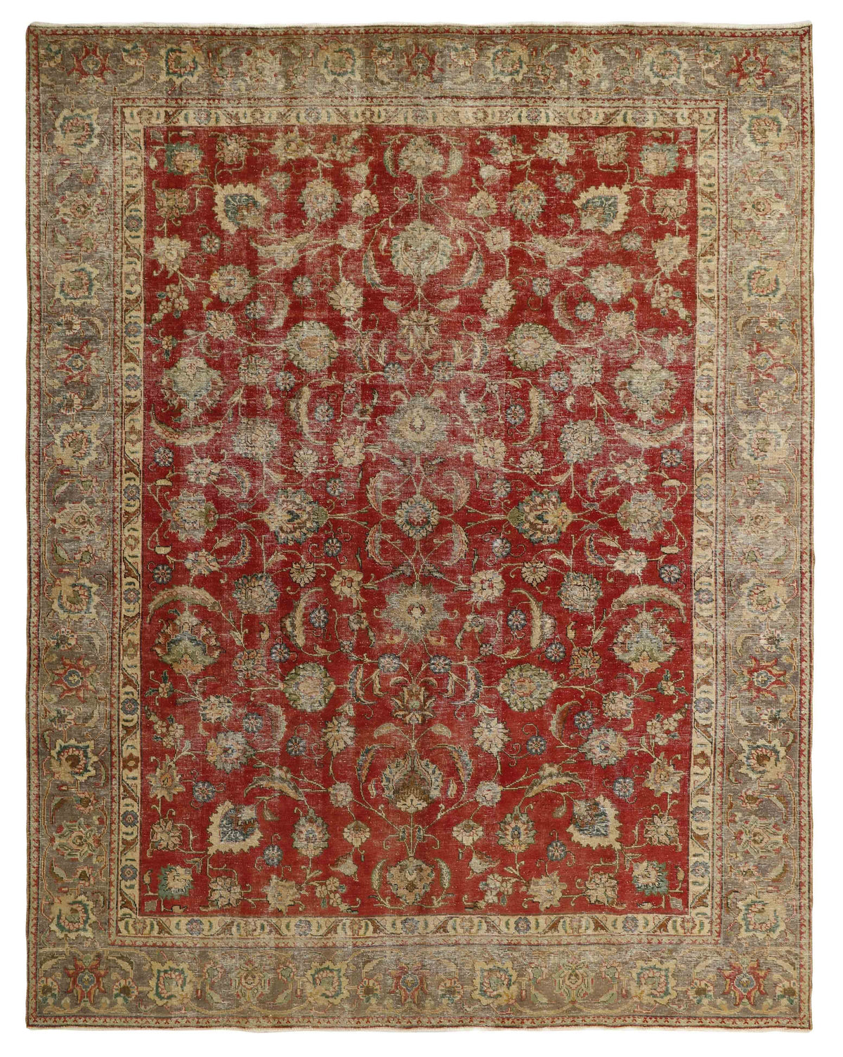 Vintage Royal Collection: Antique Persian Hand-Knotted Rugs in Stonewashed, Recoloured Finishes274 cm x 365 cm