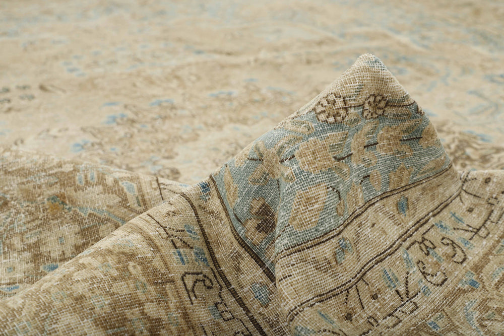 Vintage Royal Collection: Antique Persian Hand-Knotted Rugs in Stonewashed, Recoloured Finishes303 cm x 387 cm