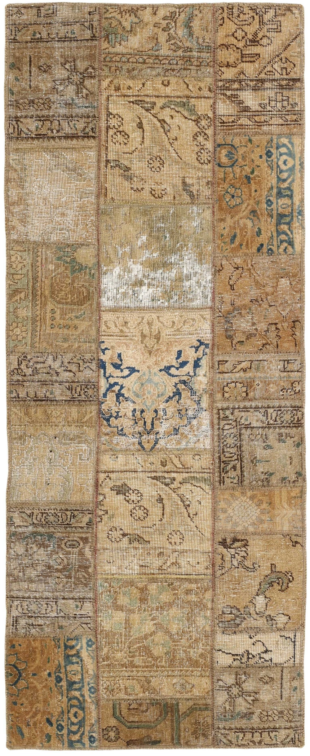 Vintage Royal Patchwork Rugs | Antique Persian Handcraft78 cm x 211 cm