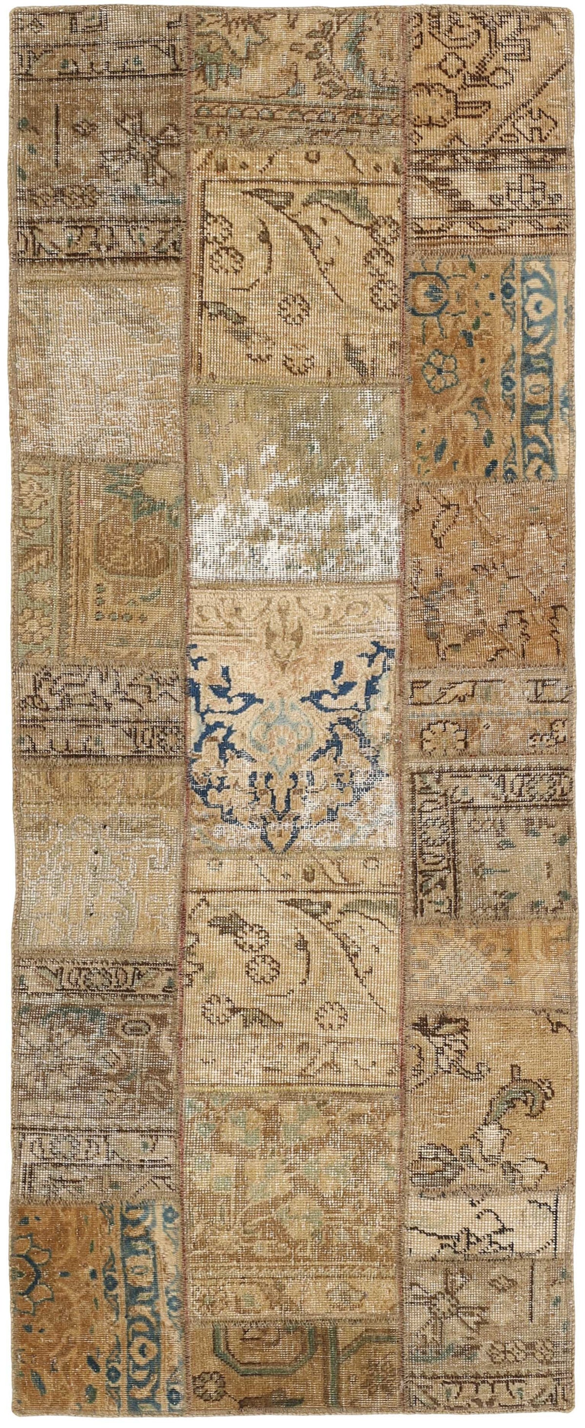 Vintage Royal Patchwork Rugs | Antique Persian Handcraft78 cm x 211 cm