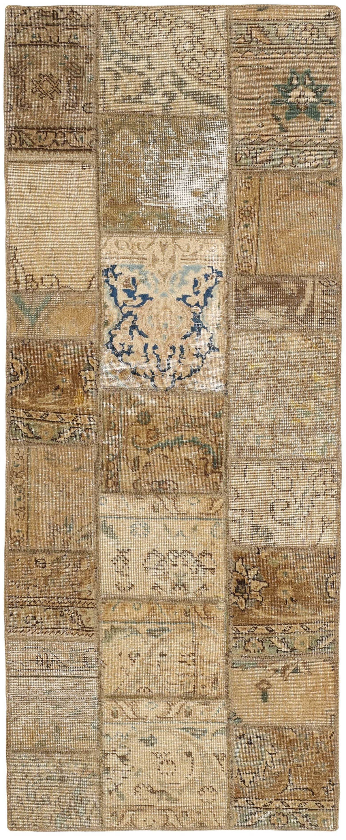 Vintage Royal Patchwork Rugs | Antique Persian Handcraft76 cm x 210 cm