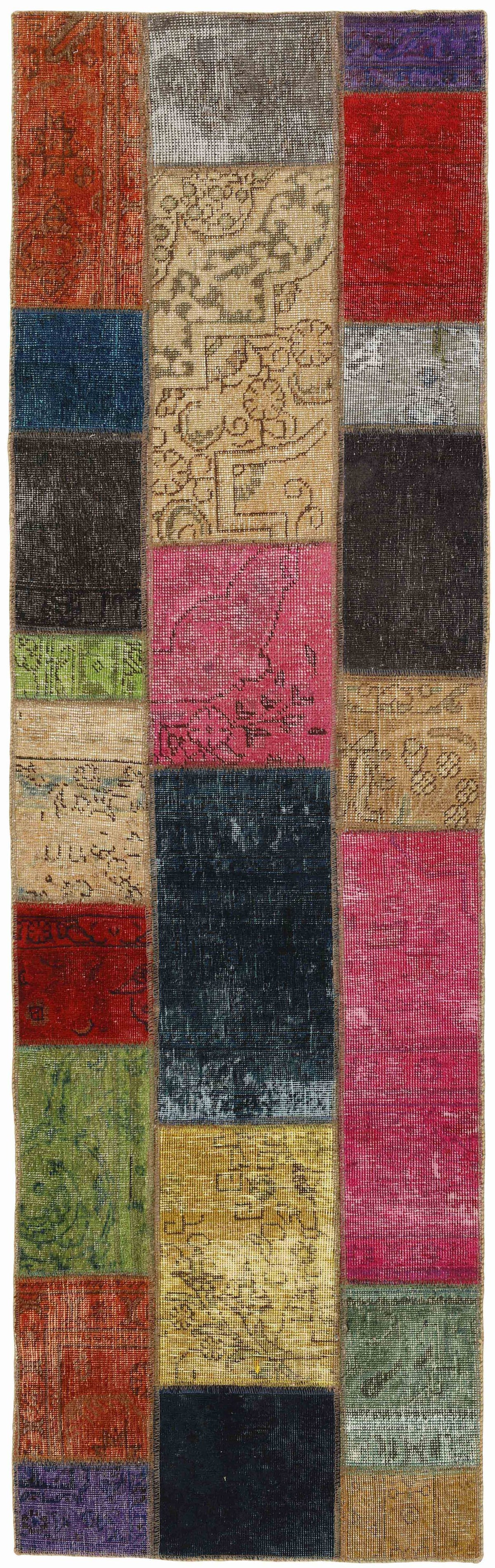 Vintage Royal Patchwork Rugs | Antique Persian Handcraft75 cm x 253 cm