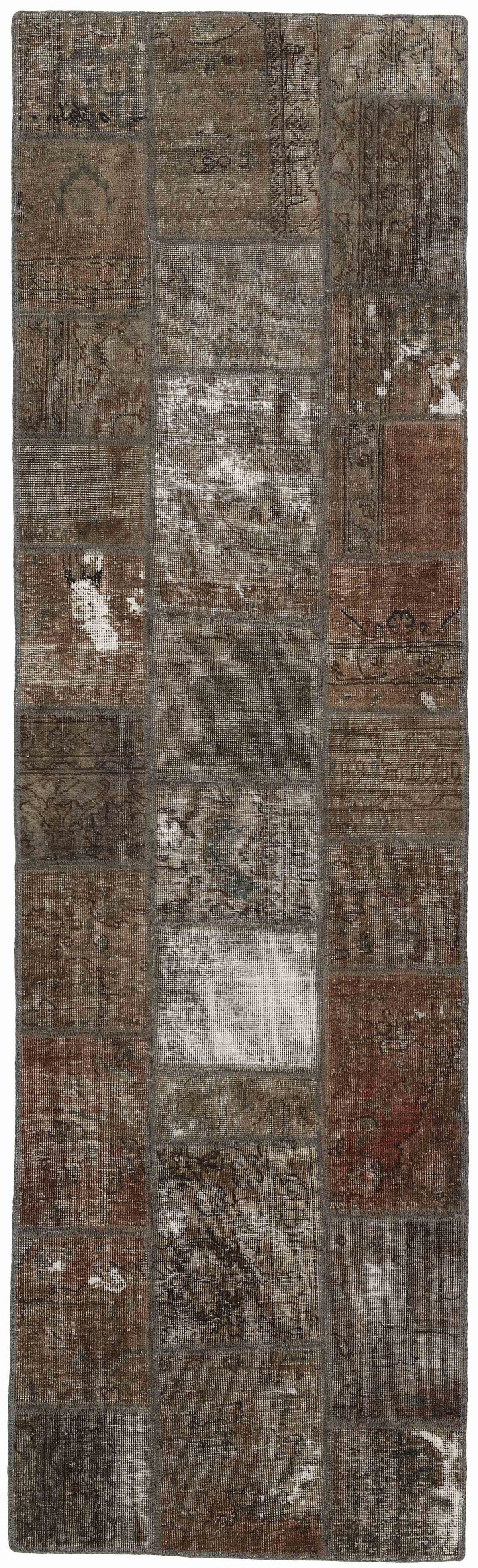 Vintage Royal Patchwork Rugs | Antique Persian Handcraft73 cm x 255 cm