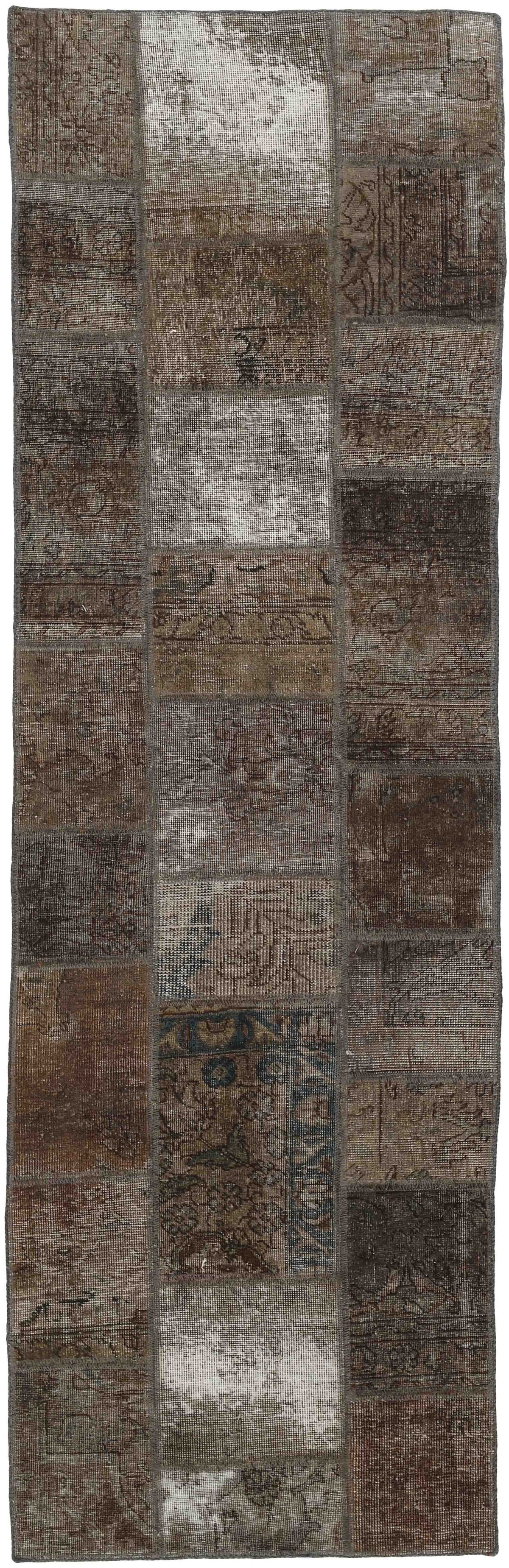 Vintage Royal Patchwork Rugs | Antique Persian Handcraft74 cm x 256 cm