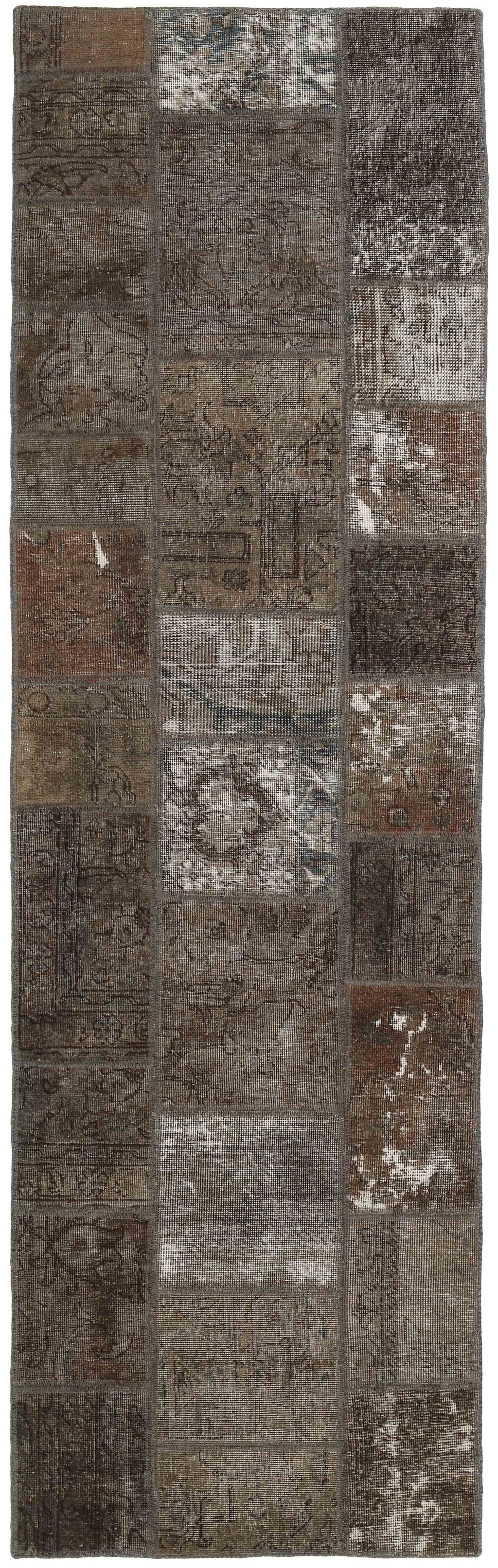 Vintage Royal Patchwork Rugs | Antique Persian Handcraft73 cm x 254 cm ...