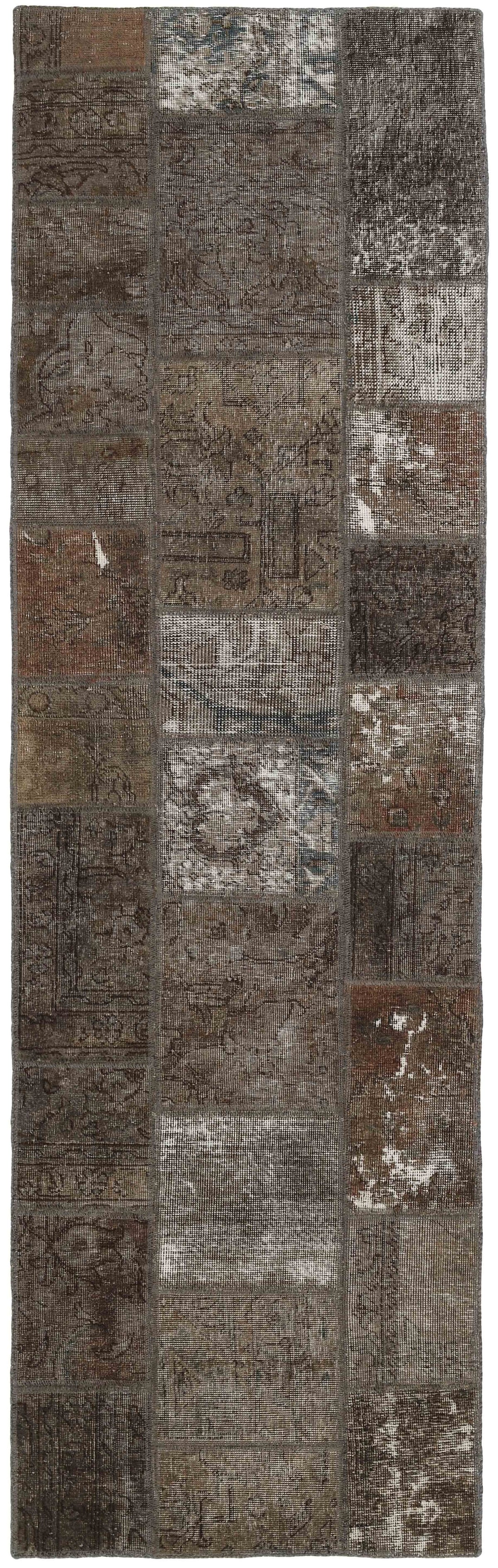 Vintage Royal Patchwork Rugs | Antique Persian Handcraft73 cm x 254 cm